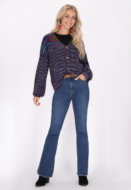 IZIA Vest Dames Violet veelkleurig