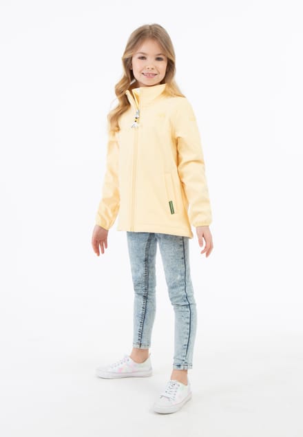 Schmuddelwedda Softshelljack - gerecycled materiaal Meisje Vanille-280
