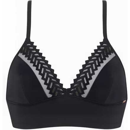 Livera Co Bra Wf Tshirt Triangle Bralette Grap Black Größe: XS | BHs Outlet | Damen | Schwarz