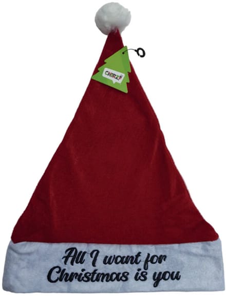 Kerstmuts - All I Want For Christmas Is You - Rood