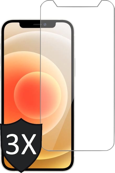 Screenprotector geschikt voor iPhone 12 / 12 Pro - 3x Glas Screen Protector