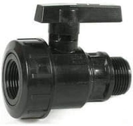 Enkelhendel Afsluiter PVC 2 Inch Binnendraad Buitendraad