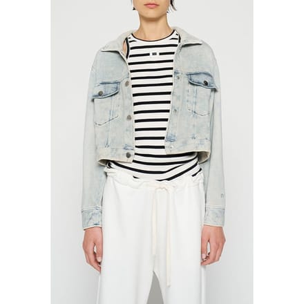 10DAYS Washed Cropped Jacket Größe: M | Jeansjacken Outlet | Damen