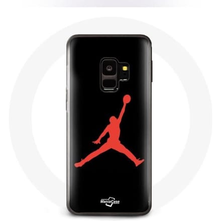 Hoesje - Air Jordan - Galaxy S9 - Rood - Logo - Flexibel rood