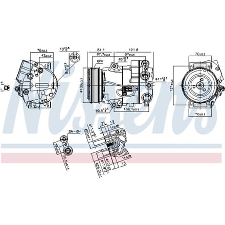Compressor airconditioning NISSENS 890259