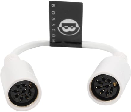 BOSSCOM DIN 8-pins / Powerlink PL8 koppelstuk voor B&O | wit | 0,10 meter