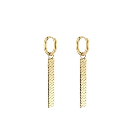 Bijoutheek Oorhanger Slang Ketting Goud