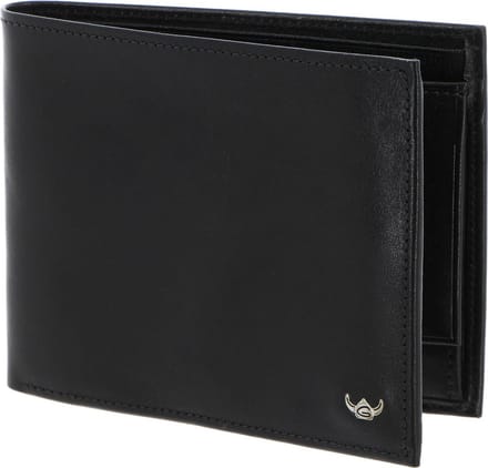 Golden Head Leren portemonnee Colorado RFID Protect Scheintasche 1125 Schwarz zwart