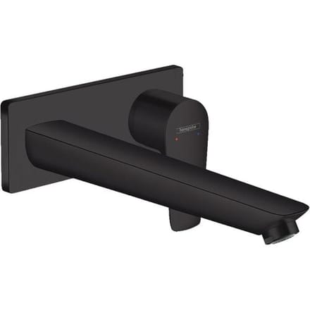 hansgrohe Talis E - Wastafelmengkraan - Ééngreeps bediening - Met afvoerplug - 225mm maat - Mat Zwart