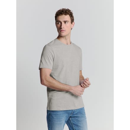 No Excess T-shirt Crewneck Melange Cloud Größe: XL | Basic T-Shirts Outlet | Herren