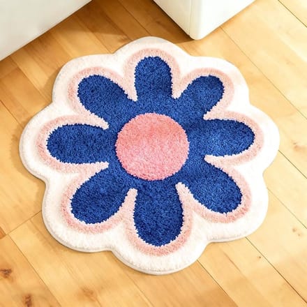 Omgoods - Bloemen Badmat met Hoge Absorptie