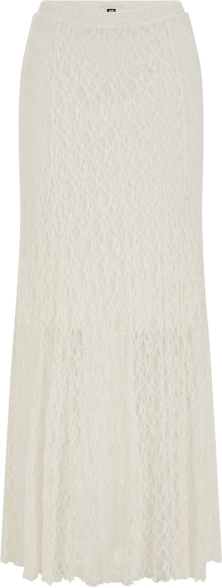 WE Fashion Dames jersey maxi rok van kant