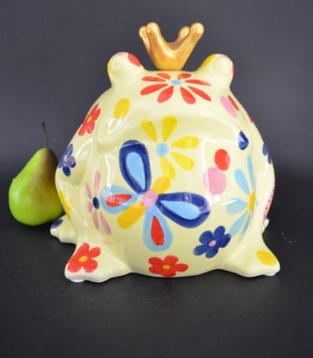 Pomme Pidou Large - Decoratie King Frog Freddy, Blossom Bliss, Yellow