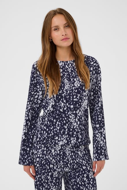 Saint Tropez IlyssaSZ Blouse Dames Blouse - Nightsky Spotty Animal