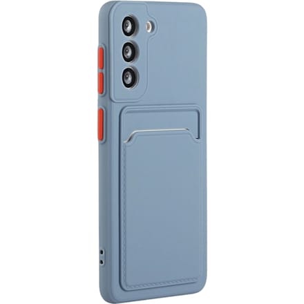 CaseBody Samsung S23 FE Telefoonhoesje met Kaarthouder Blauw