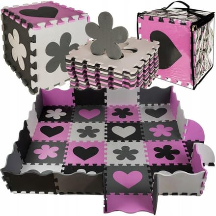 Kruzzel Educatieve Puzzelmat voor Creatief Speelplezier - Veilig & Kleurrijk