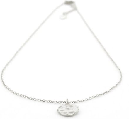 Kalli Ketting Pattern Disc Zilver