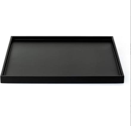 Blackk Interiors - Eiken fineer dienblad - Zwart - 45 x 85 x 4 cm (lxbxh)