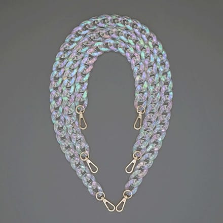 Shiny Acryl Handtas met Brede Schouderband - Vervangingsriem voor Handtas - 2 cm Breed (Set van 3)