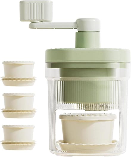IJsmachine Thuis - Sneeuwcone Maker - Desserts Maken - Handmatig Systeem - 12x23cm - Wit
