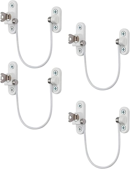 Solidchoice - Set van 4 Vensterbeveiligingssloten voor Kindveiligheid