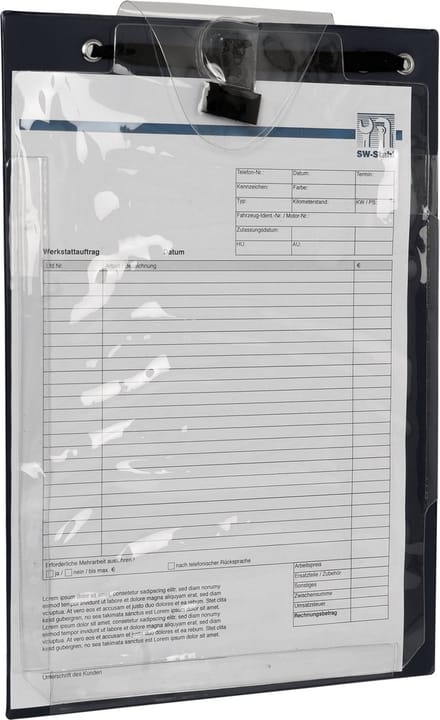 SW-Stahl 07311L werkplaatsordermap DIN A 4, zwart