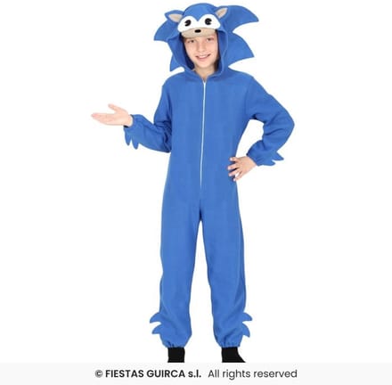 Fiestas Guirca - Blauwe jumpsuit Vos (3-4 jaar) - Carnavalskleding - Carnaval - carnavalskleding 2027 - Carnaval kostuum