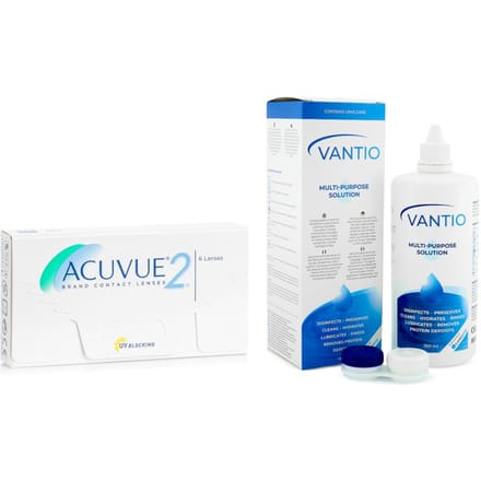 Acuvue 2 (6 lenzen) + Vantio Multi-Purpose 360 ml met lenzendoosje