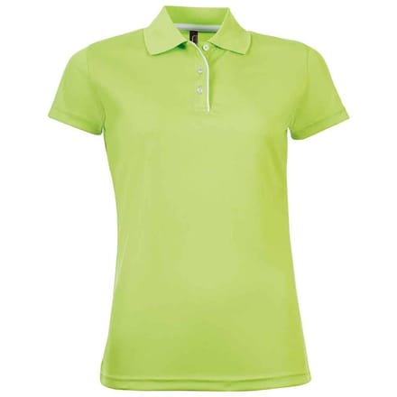 SOLS Performer sportpoloshirt voor dames/dames (Appelgroen)