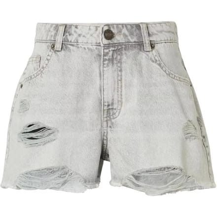 Urban Classics - Destroyed Denim Korte broek - Taille, 29 inch - Zilverkleurig