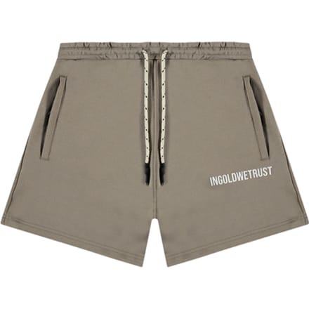 In Gold We Trust The Future Short Savannah Tan Maat: M | Korte Broeken Outlet | Unisex | Grijs