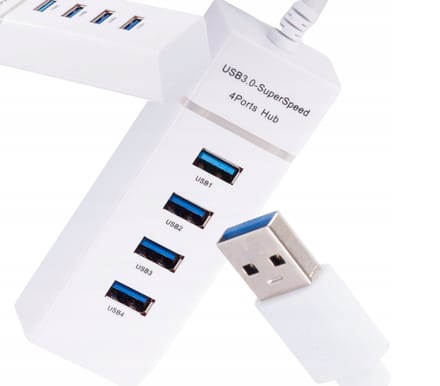 Actie4you® - Usb Splitter - Usb Hub - 4 Poort - USB 3.0 - 5G - Wit