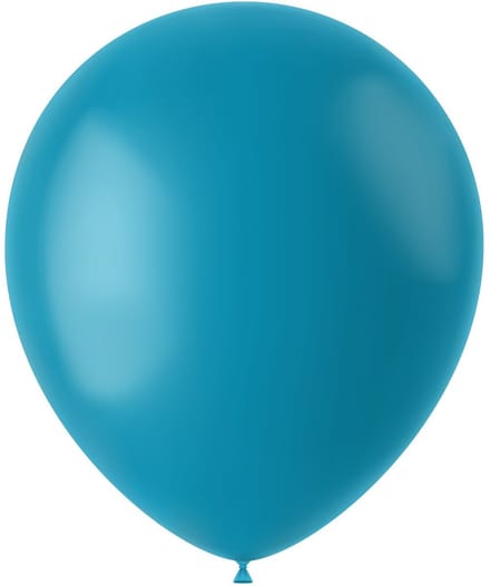 Ballonnen Calm Turquoise Mat 30 cm - 10 stuks