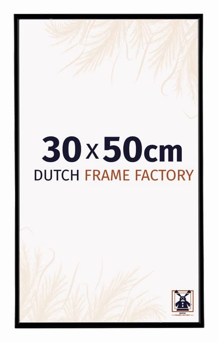 Fotolijst 30x50 cm - Kunststof - Zwart Mat - Easy