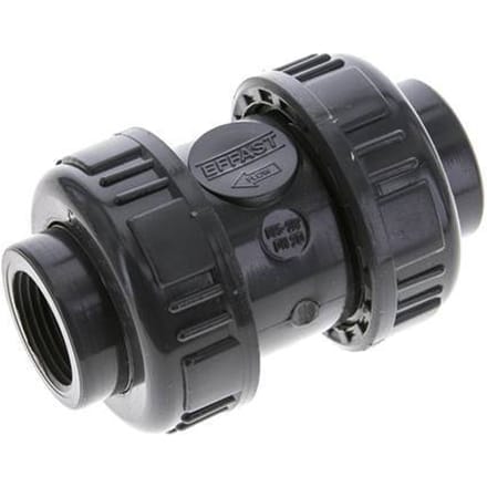 PVC Terugslagklep Rp 3/4'' 0.012-16bar (0.17-232psi)