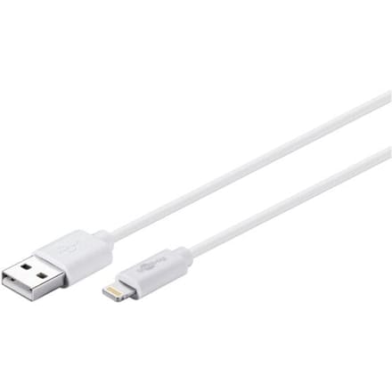 8-pins Lightning naar USB-A kabel - USB2.0 - tot 2,4A / wit - 1 meter