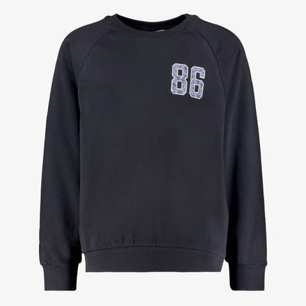 Name It meisjes sweater met opdruk zwart - Maat 116