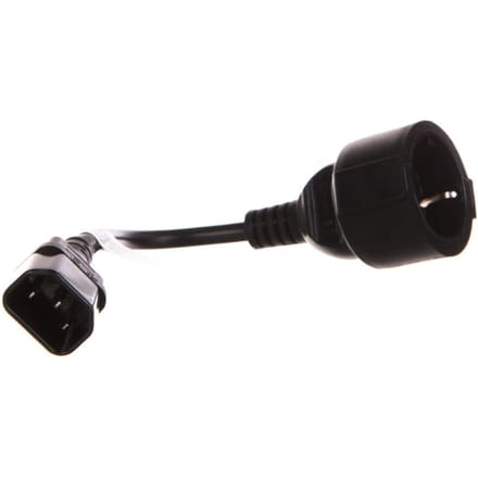 Lanberg Stroomkabelverlenging Iec 320 C14 Schuko F 0,2M Voor Apparatuur