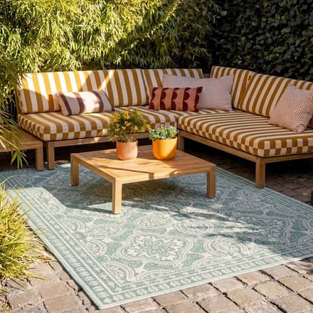 FRAAI Buitenkleed - Summer Oriental Groen | Zomers! - 200x290cm