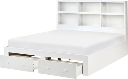 TARARE - Bed met 2 lades - Wit - 180 x 200 cm - MDF