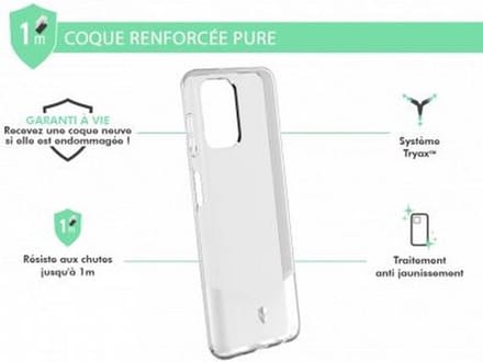 Force Case, Hoesje geschikt voor Samsung Galaxy A22 - PURE Versterkt, Transparant