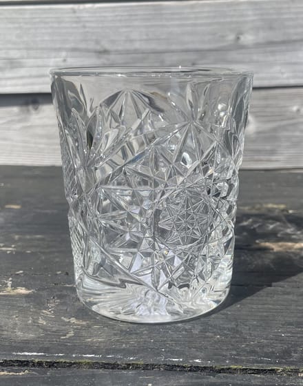 Waterglas van geslepen glas - set van 4 stuks - Pomme Chatelaine.NL