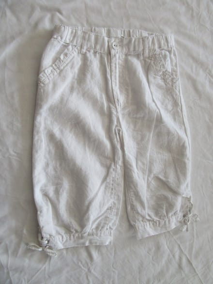 Noukie's - Zomer broek - Meisje - 3/4 lengte - Wit - 104 , 4 jaar