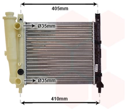 Van Wezel - RADIATOR VOOR FIAT UNO I 1983-1989 RA598890VWAN