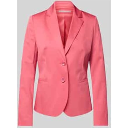 Regular fit blazer met reverskraag en paspelzakken