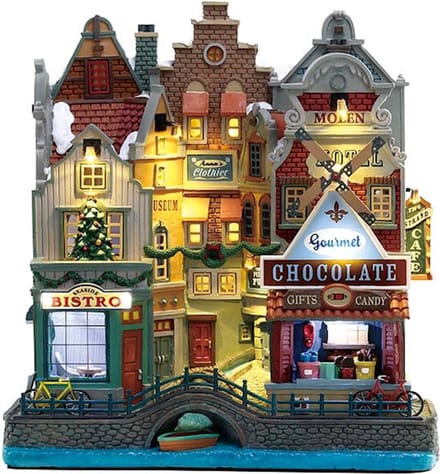 Lemax - 'Seaside Christmas' - Verlicht gebouw - Exclusief adapter (werkt ook op batterijen)