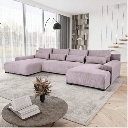 BeautySofa24 WOONLANDSCHAP Benny U roze