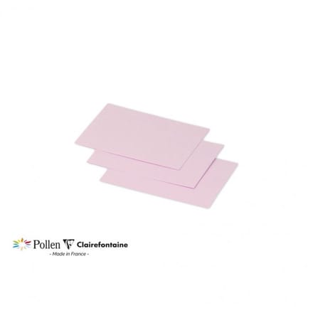 Clairefontaine Kleine Kaarten 70 x 95 mm, Bonbonroze