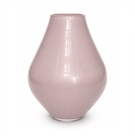 Vaas Lesse | Metallic pastel pink | Medium | mond geblazen glas | Ø19 x H24 cm