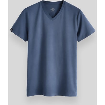 Heren V-hals Korte Mouwen T-shirt